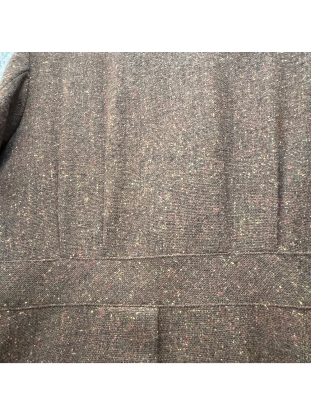 Vintage 90s Desert West Brown Wool Women's M Tweed Blazer Southwestern Boutique - Picture 11 of 16
